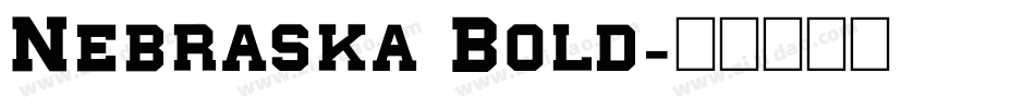 Nebraska Bold字体转换